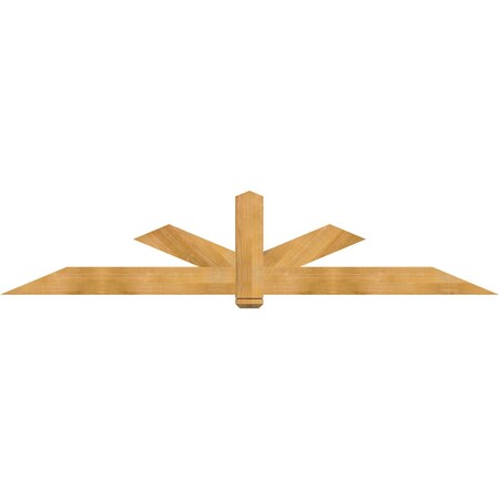 Ekena Millwork Kennewick Rough Sawn Timber Gable Bracket, Western Red Cedar, 108"W x 22"H x 2"D x 6"F, 5/12 Pitch GBW108X22X0206KEN00RWR
